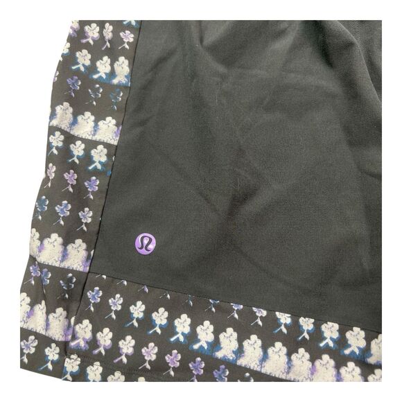 Lululemon Men's Pool Shorts SMALL 7" Unlined Zip pocket Drawstring Purple Flower - Picture 6 of 7